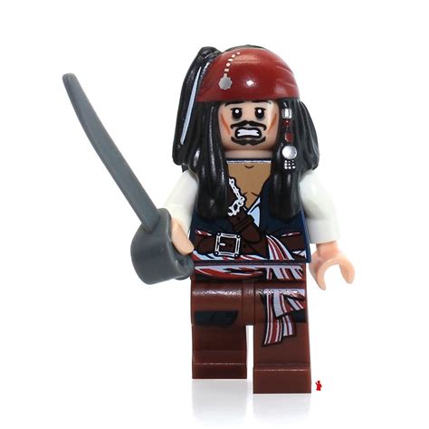 jack sparrow lego|Jack Sparrow Lego Pirates of the Caribbean Minifigure (Loose).